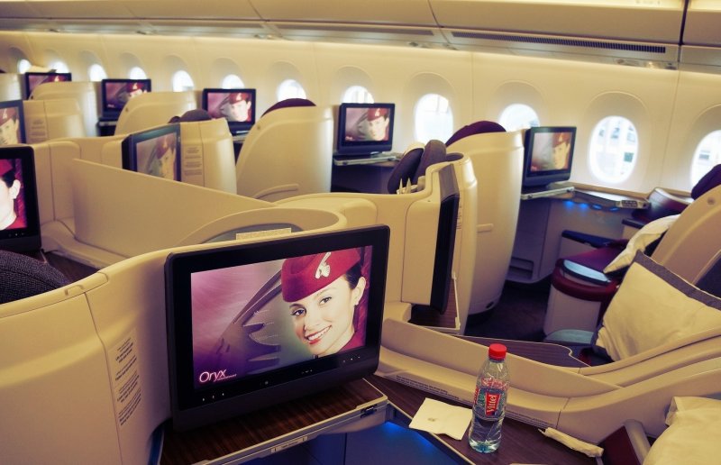 Qatar Airlines бизнес 787 Boeing