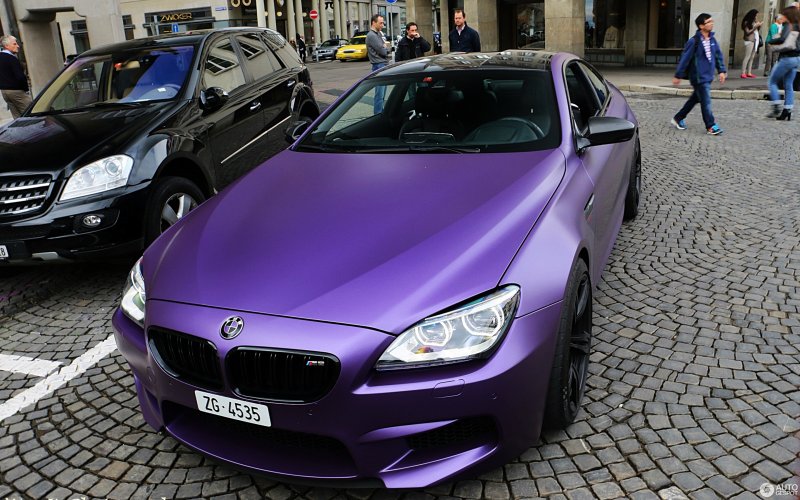 BMW m6 фиолетовая