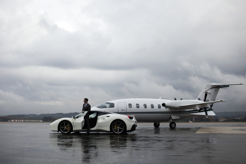 Private Jet Rain