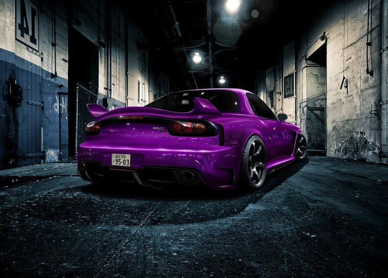 Mazda RX 7 Purple