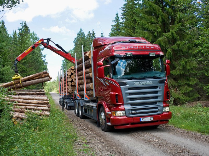 Scania r730 лесовоз