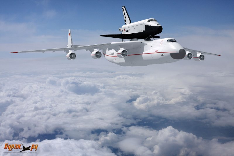 АН-225 транспортный самолёт с Бураном