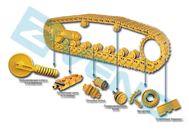 Натяжитель цепи Cat d6n