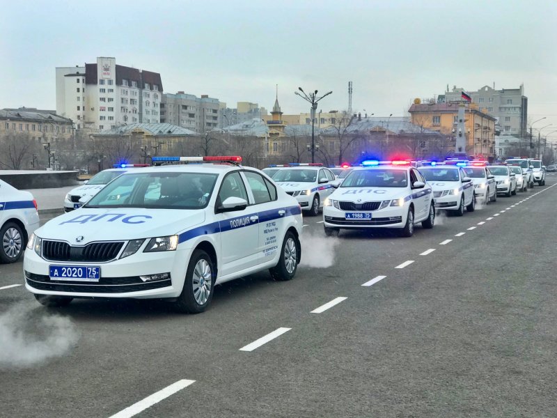 Патрульная Шкода Октавия ДПС
