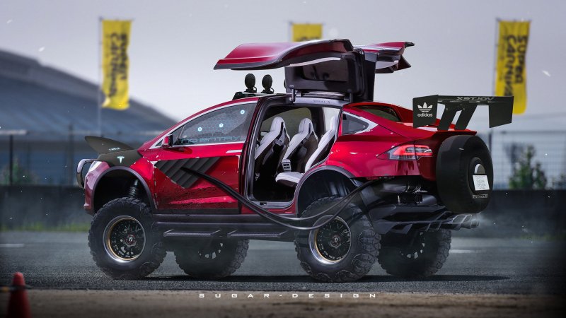 Джип Tesla model x