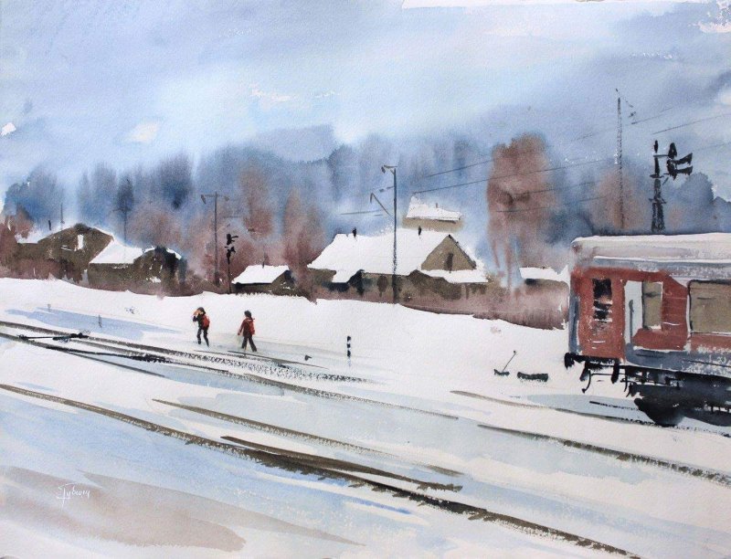 Екатерина Губина акварель