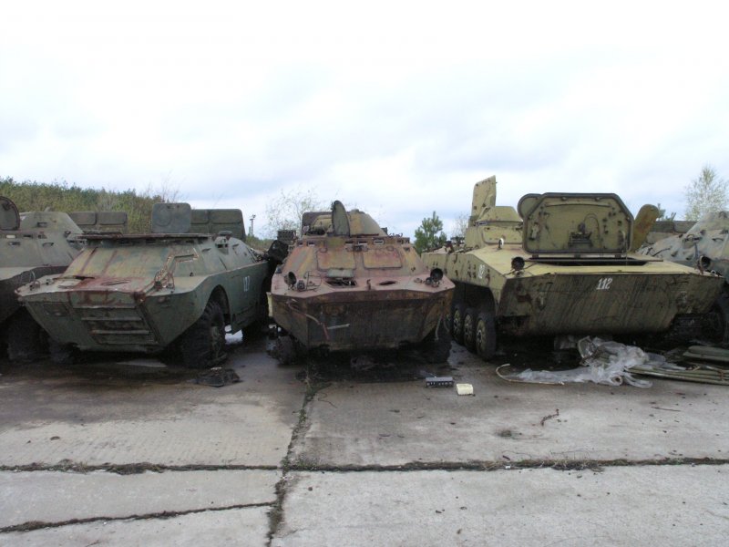 Кладбище военной техники Чернобыль