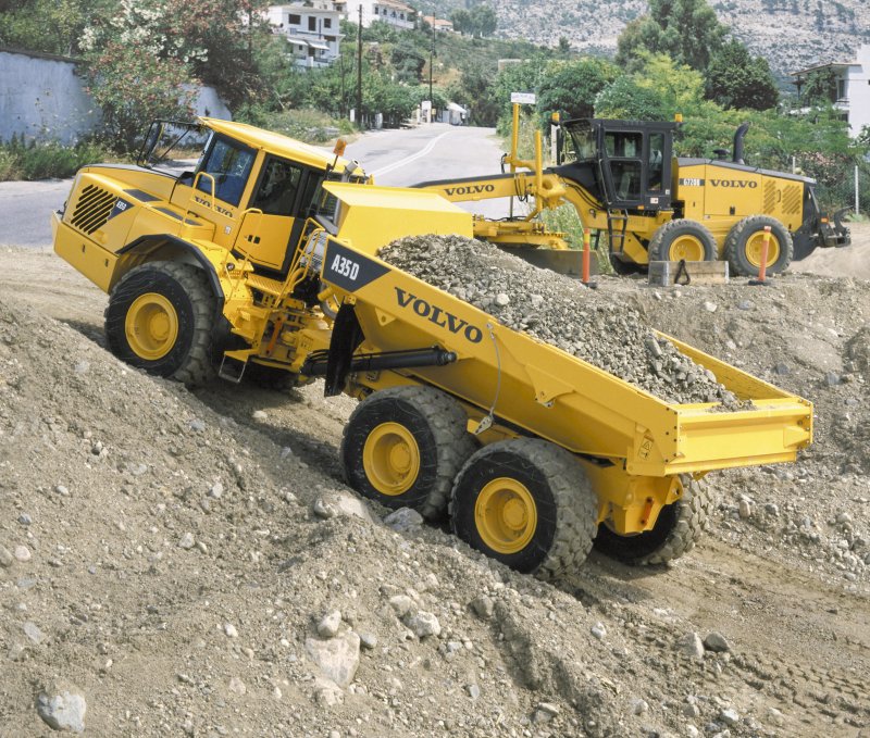 Сочленённый самосвал Volvo a35