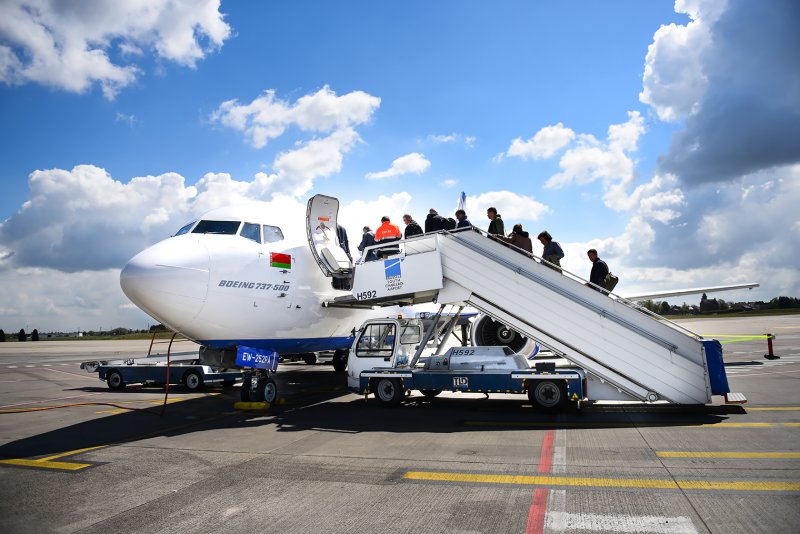 Трап аэропорт Минск