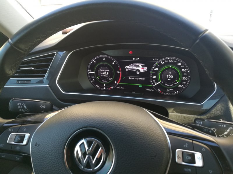 Tiguan 2020 приборная панель