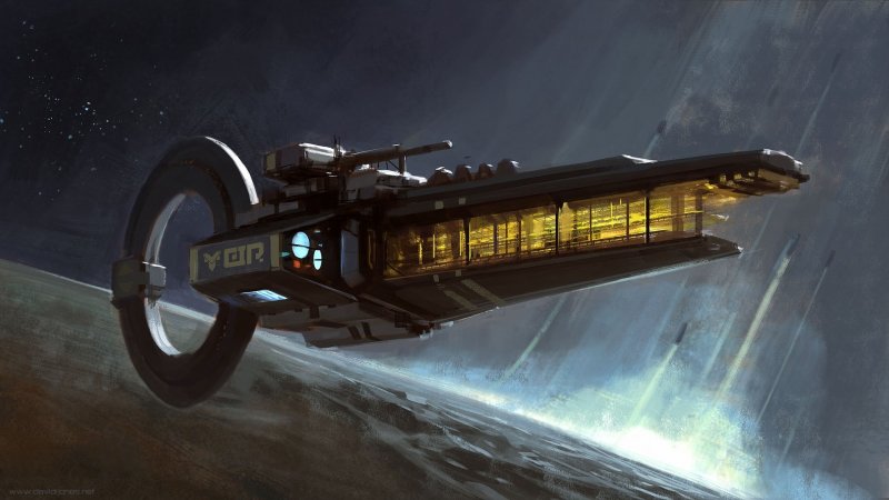 Sci Fi космический корабль Канонерка