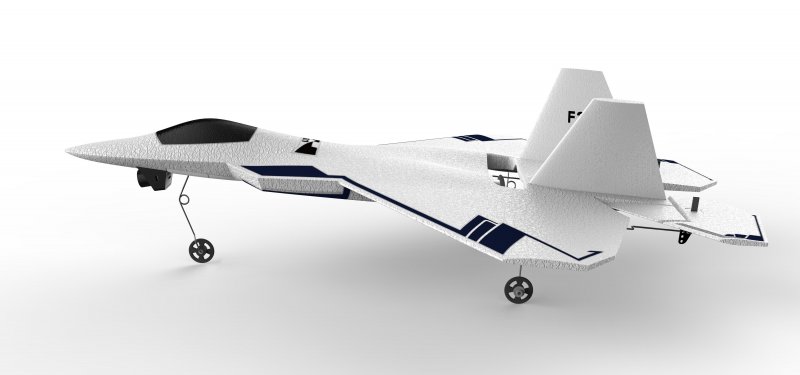 Радиоуправляемый самолет Hubsan f22 RTF 2.4G - f22+ht015b+hs001