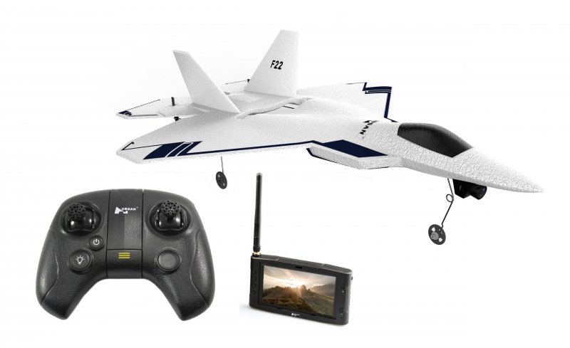 Радиоуправляемый самолет Hubsan f22 RTF 2.4G - f22+ht015b+hs001
