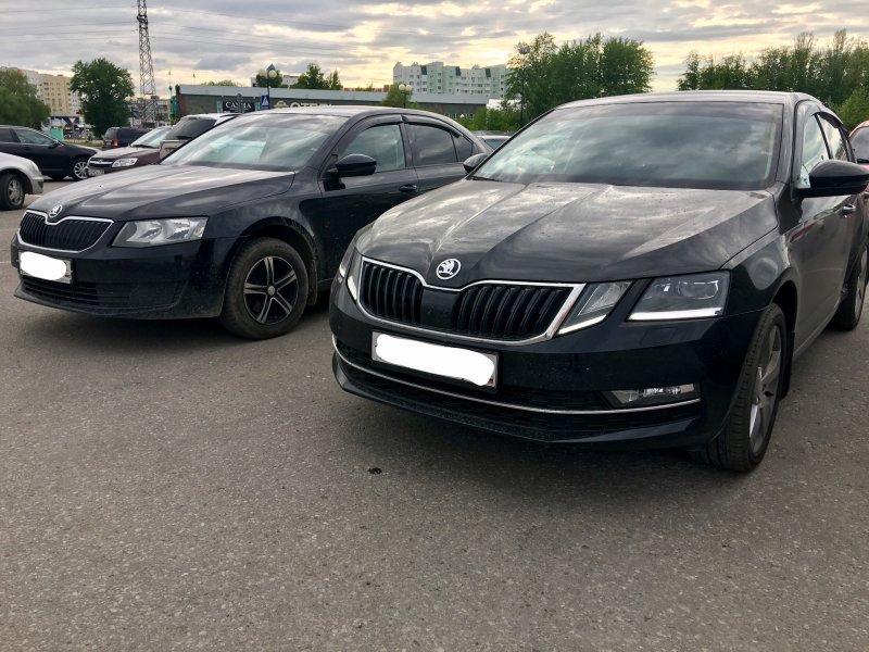 Skoda Octavia a7 2017 черная