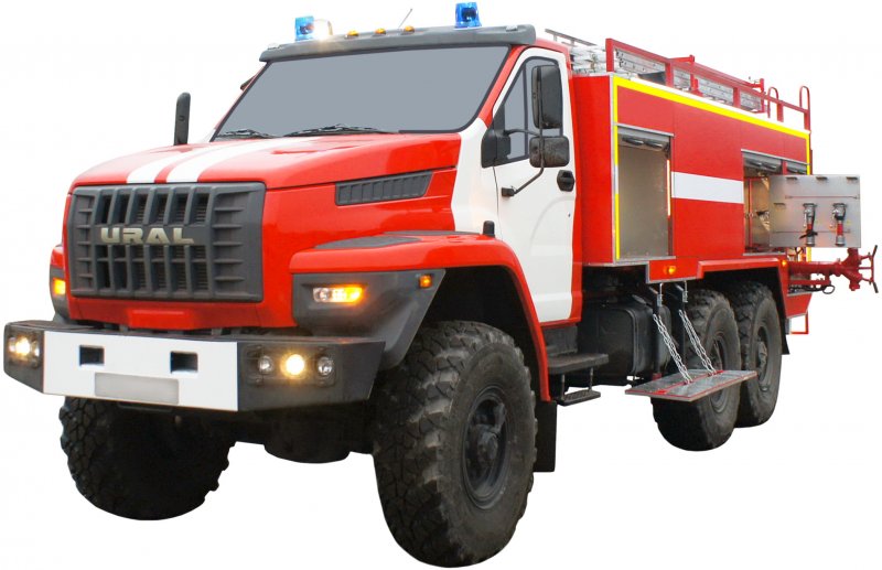 Урал 5557 пожарная автоцистерна