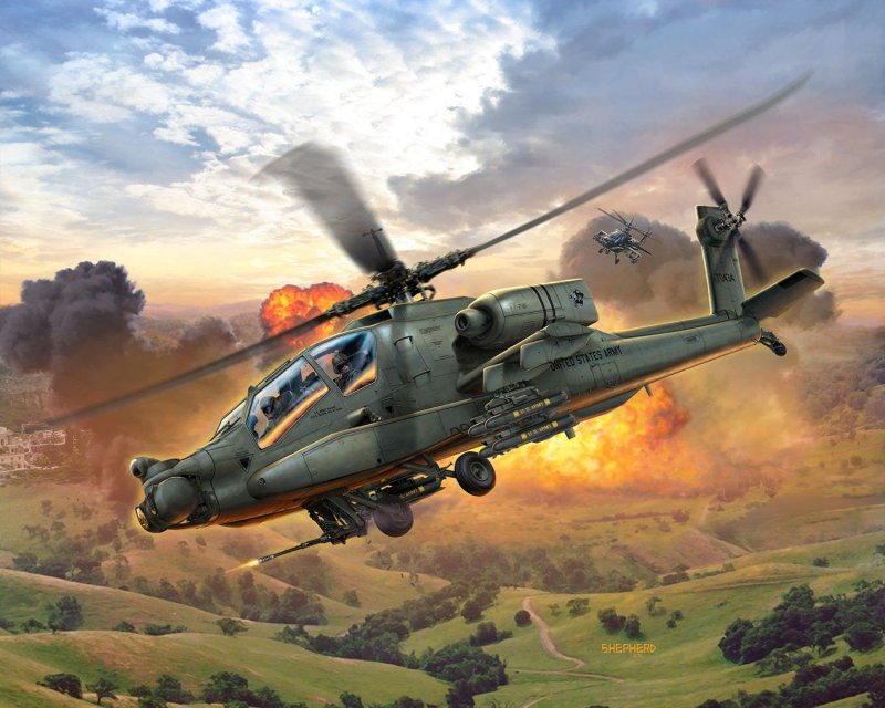 Вертолёт Ah-64a Apache