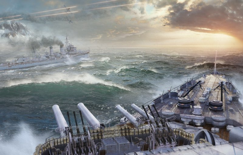 Линкор Тирпиц в World of Warships Blitz