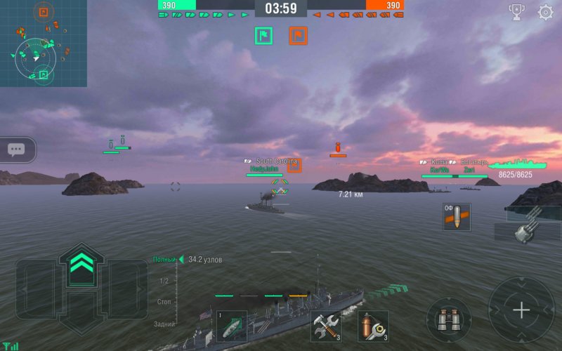 World of Warships -крейсер Вустер