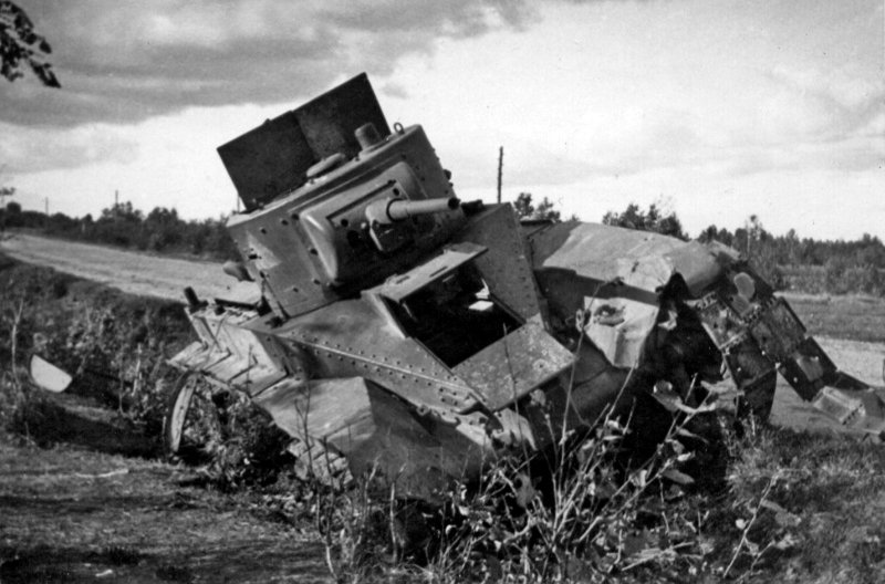 БТ-5 подбитые 1941