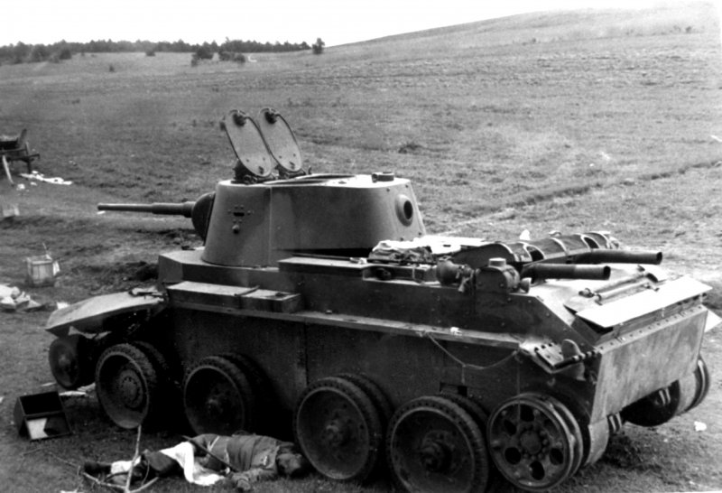 БТ-5 подбитые 1941