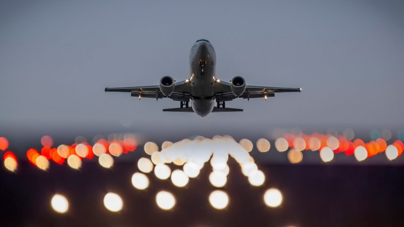 Аэробус 380 в небе