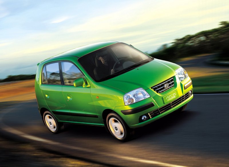 Hyundai atos 2000 красный
