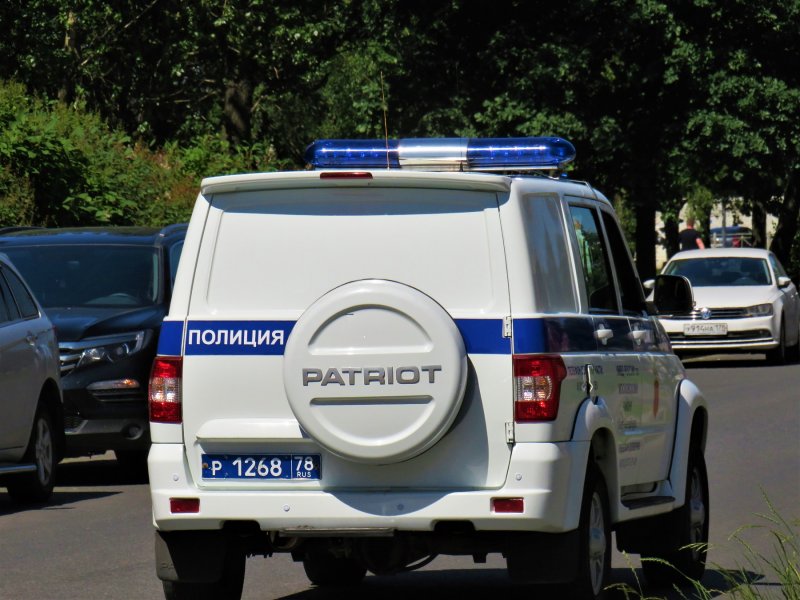 Полицейский УАЗ Патриот 57 регион