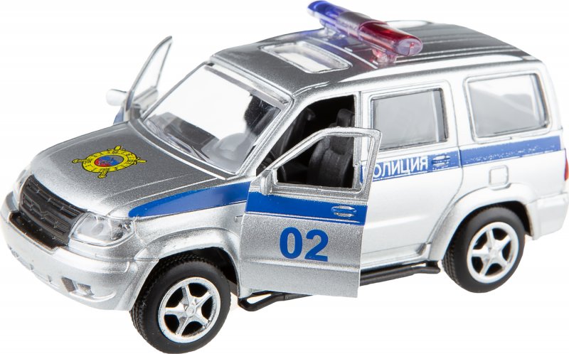 Внедорожник Технопарк УАЗ Патриот полиция (x600-h09029-r) 1:50 9 см