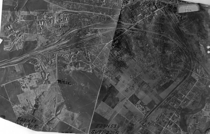 Аэрофотосъемка Минска 1941 год