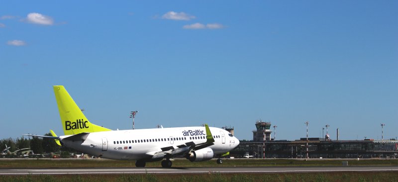 Самолет AIRBALTIC аэропорт