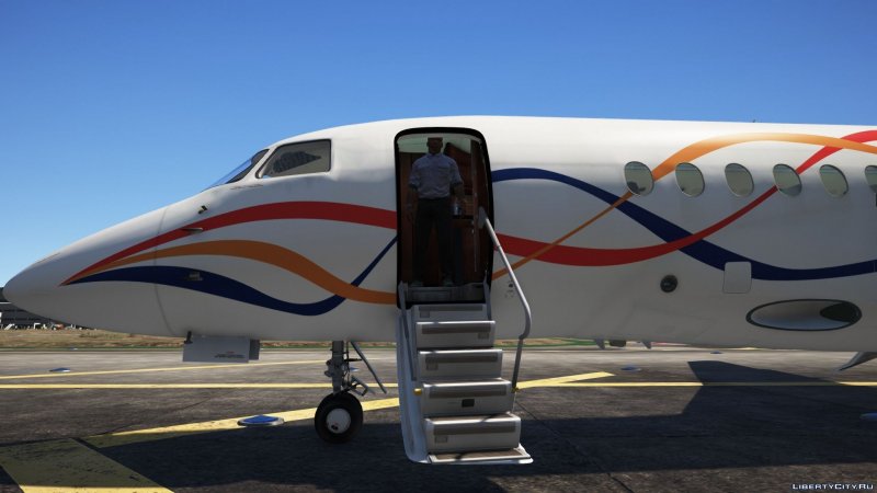 Самолет Dassault Falcon 7x. Interior