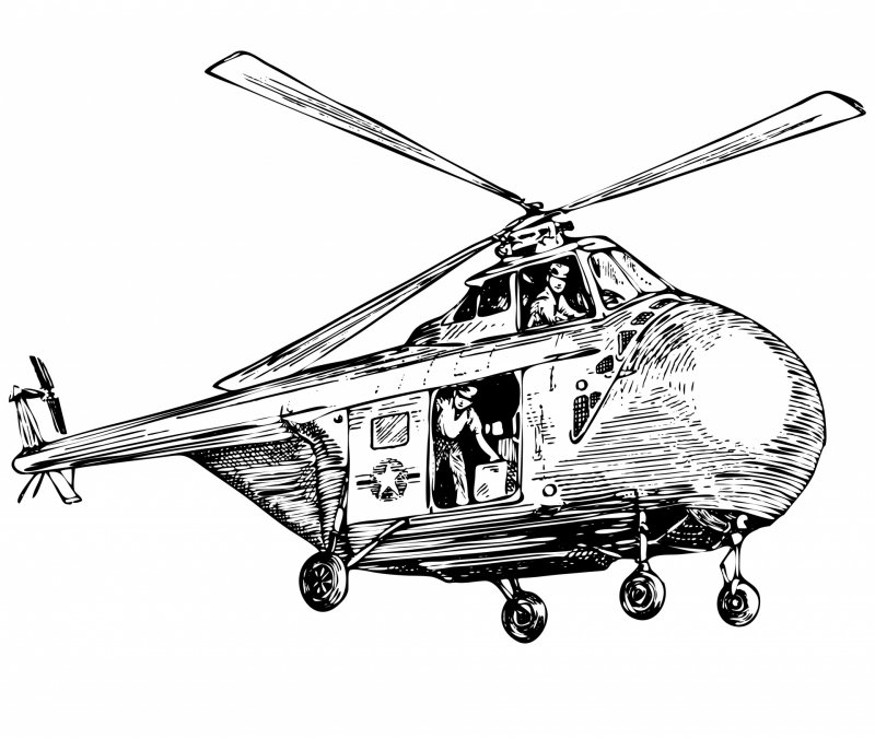 Военный вертолет