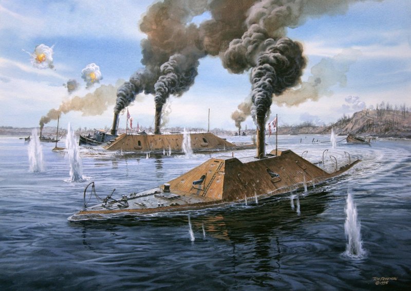 Броненосец конфедератов Virginia