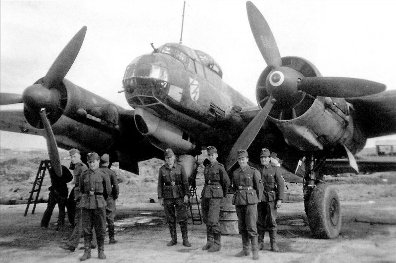 Немецкий бомбардировщик Юнкерс ju-88