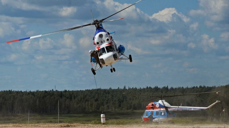 Ми-2 гонки на вертолетах