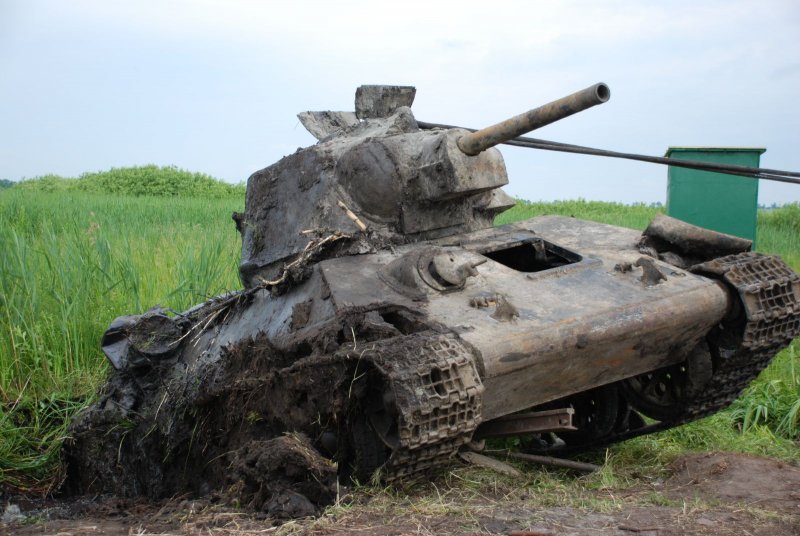 Т-34 подъем танка Карелия