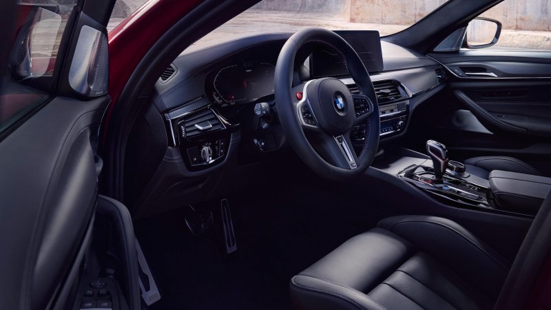 BMW m5 f90 белый салон