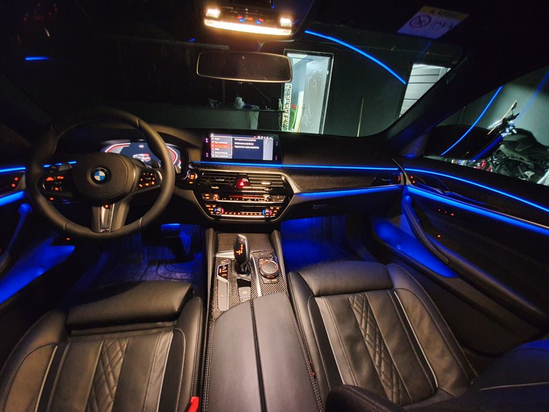 BMW m5 f90 Competition 2021 салон