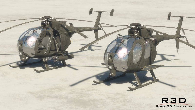 Вертолет MH-6 little Bird