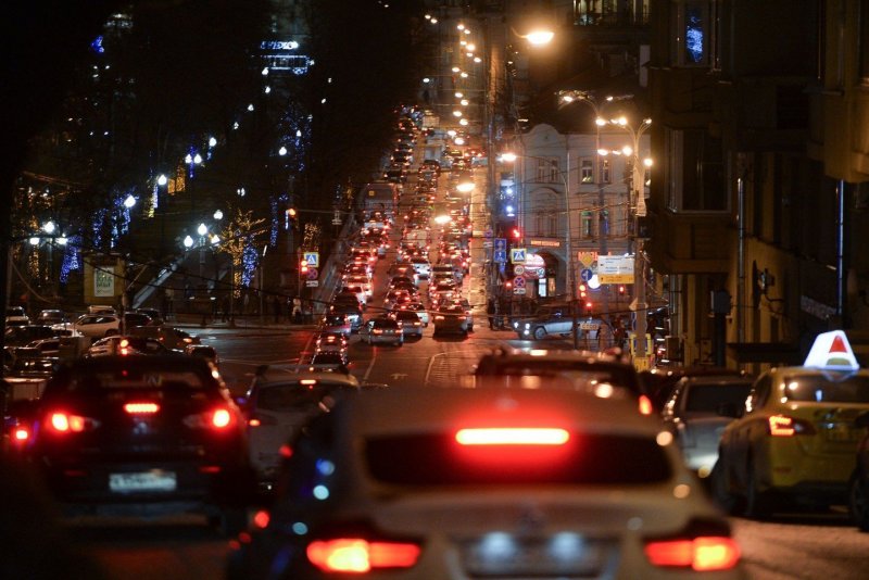 Ночные пробки в Москве