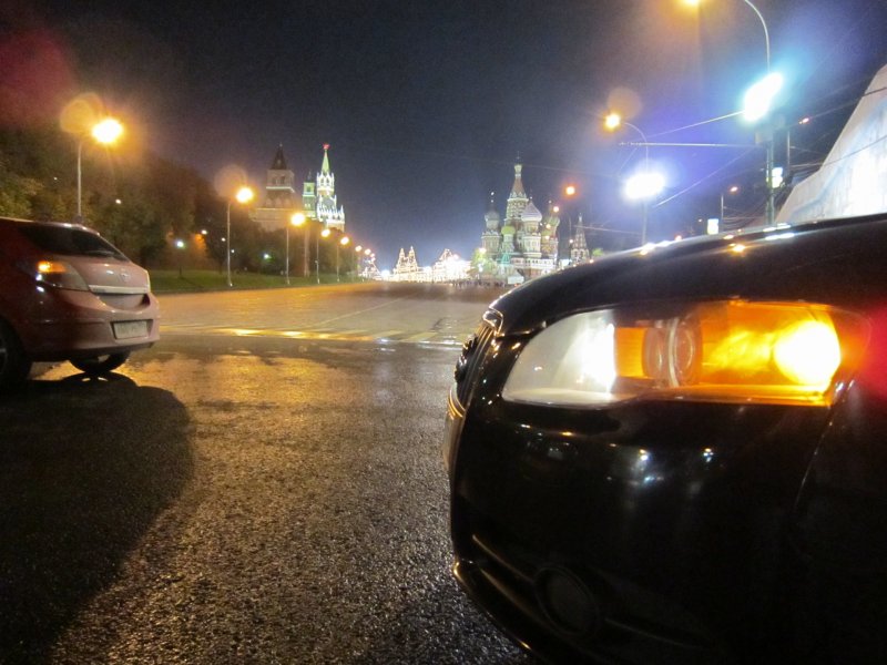 Москва вид из машины
