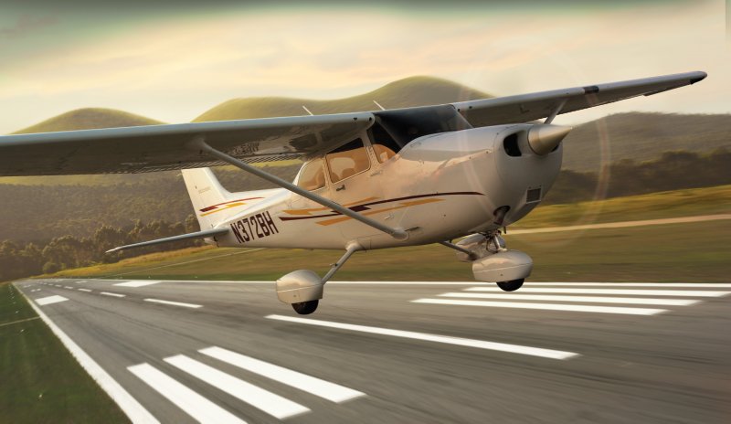 Cessna 172s кабина