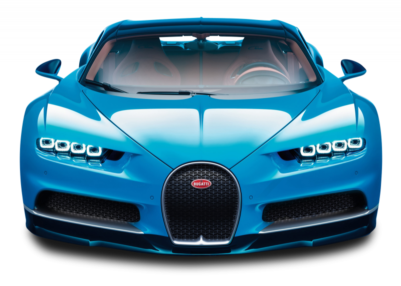 Бугатти Chiron спереди
