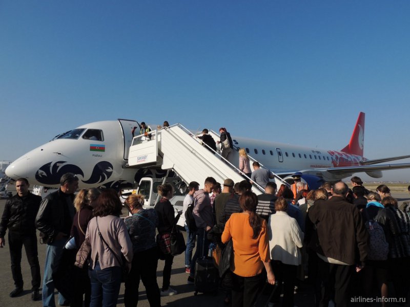Бакинский аэропорт самолеты