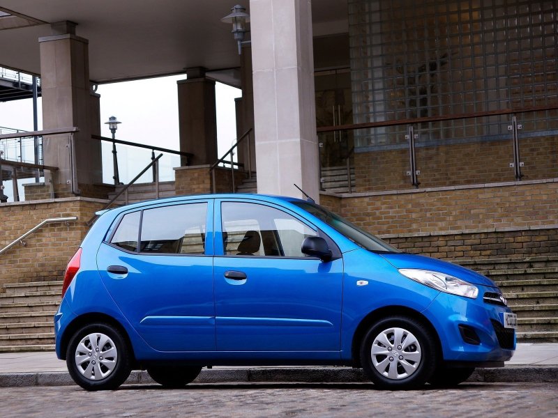 Hyundai i10 синяя