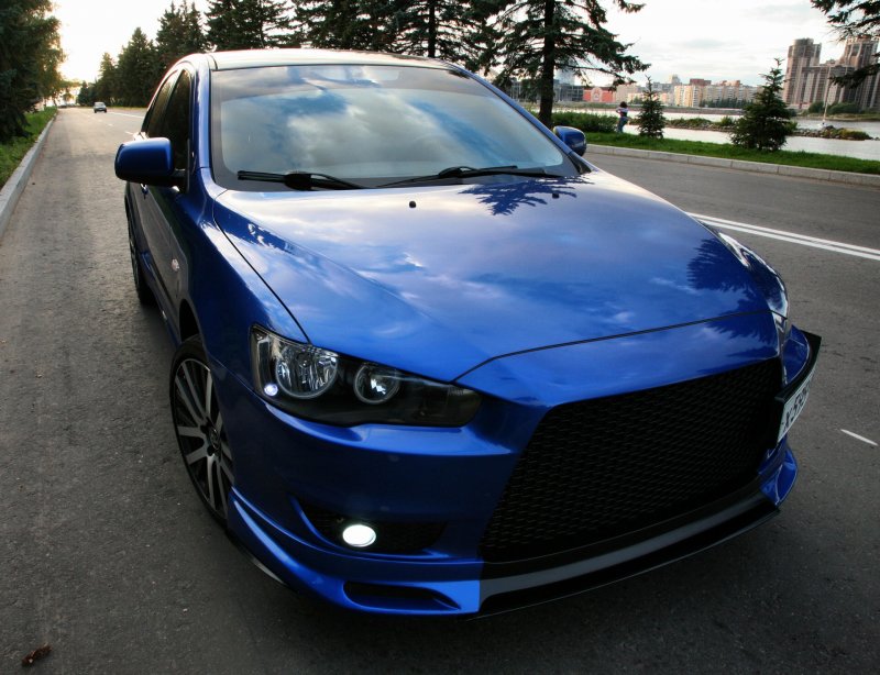 Mitsubishi Lancer x 10 Blue Tuning