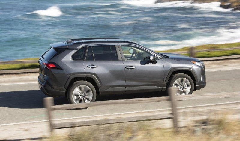 Тойота rav4 2019 серый
