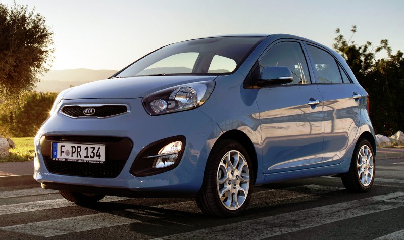 Kia Picanto 2011 желтая