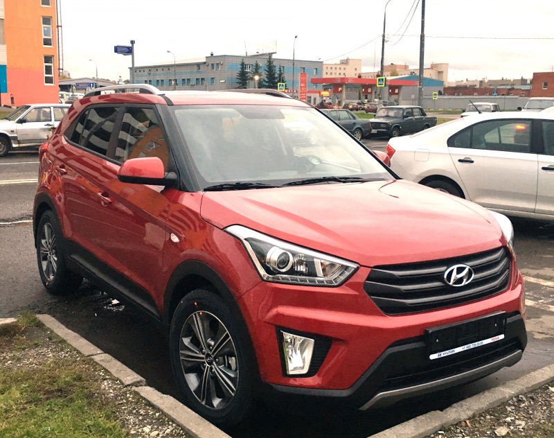 Hyundai Creta 2021 красная