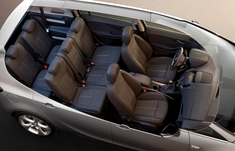 Opel Zafira Tourer интерьер